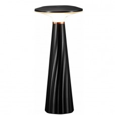 Επαναφορτιζόμενο Πορτατίφ LED 2.5W Θερμό Φως Dimmable Μεταλλικό Μαύρο 5-1321